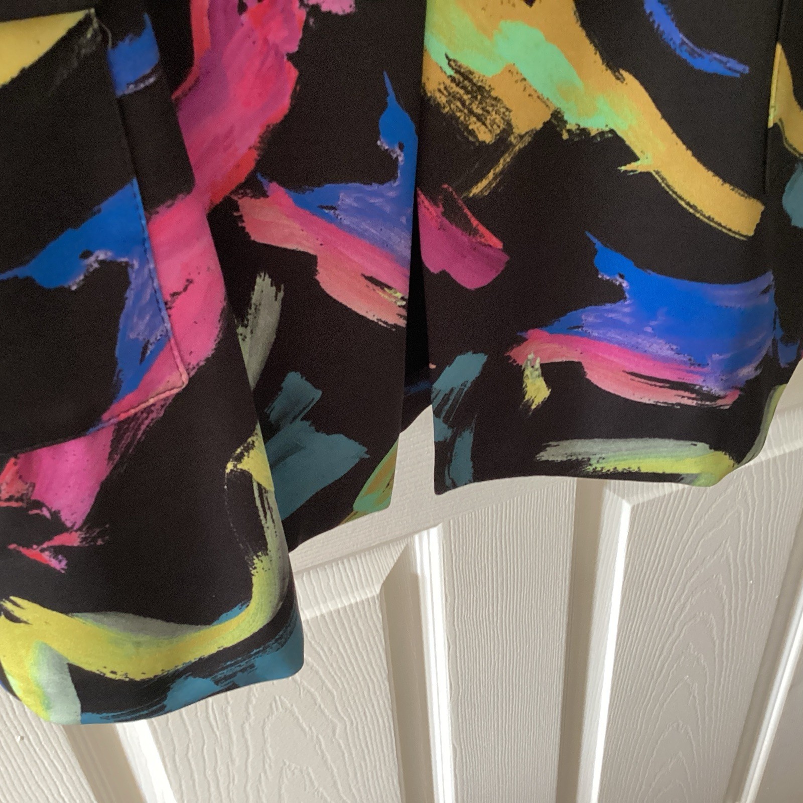 Joseph Ribkoff Size18 Lined Long Jacket-Length 35 1/2”…Multicoloured Modern