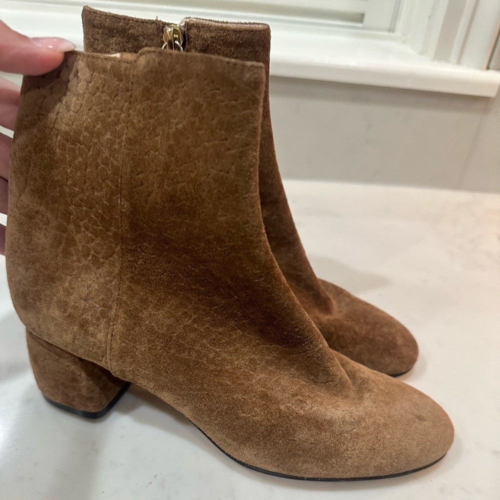 AGL Veta Brown Suede Booties Size 36.5 (US 6.5) New Without Box