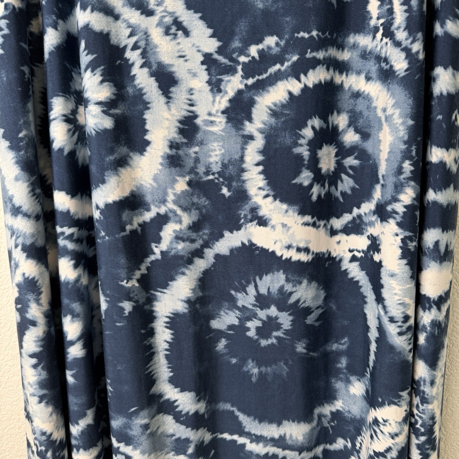 Robert Louis Womens Tie Dye Blue Maxi Skirt XL