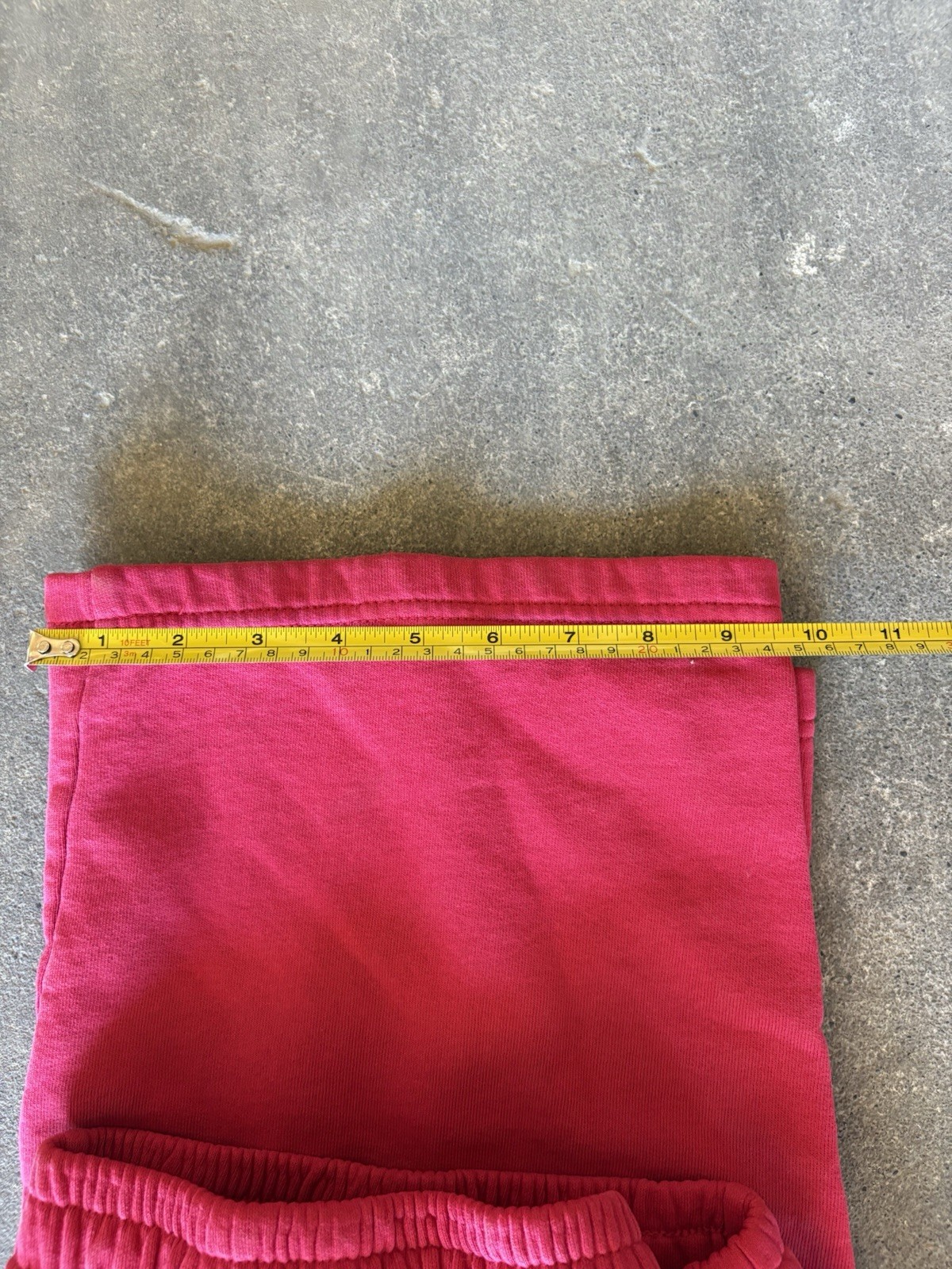 AND1 Men’s Pink Fleece Sweatpants Polyester Drawstring Elastic Waist 2XL