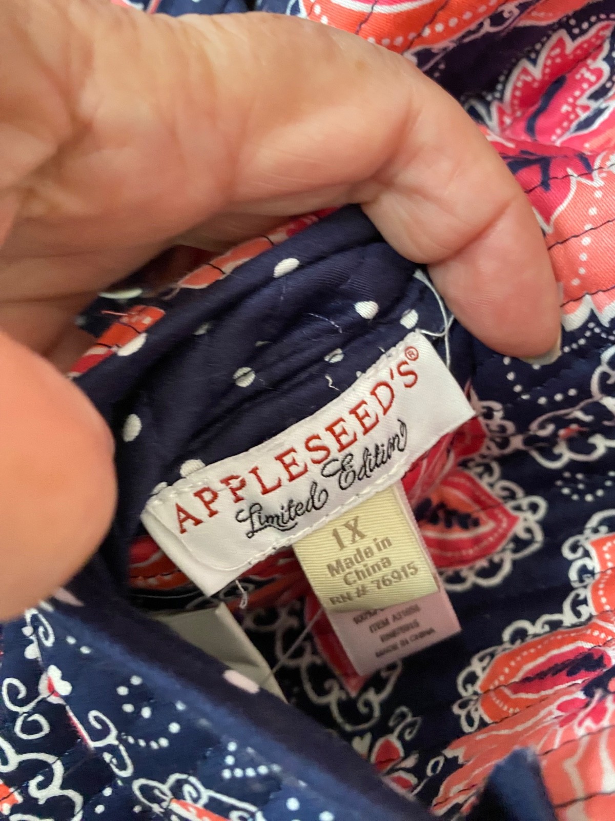 Appleseeds reversible quilted jacket 1x