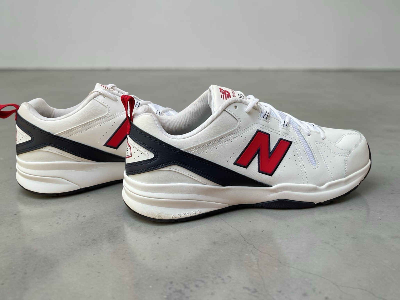 New Balance 608 MX608HR5 Men’s Size 15 White Red Navy Training Walking Shoes