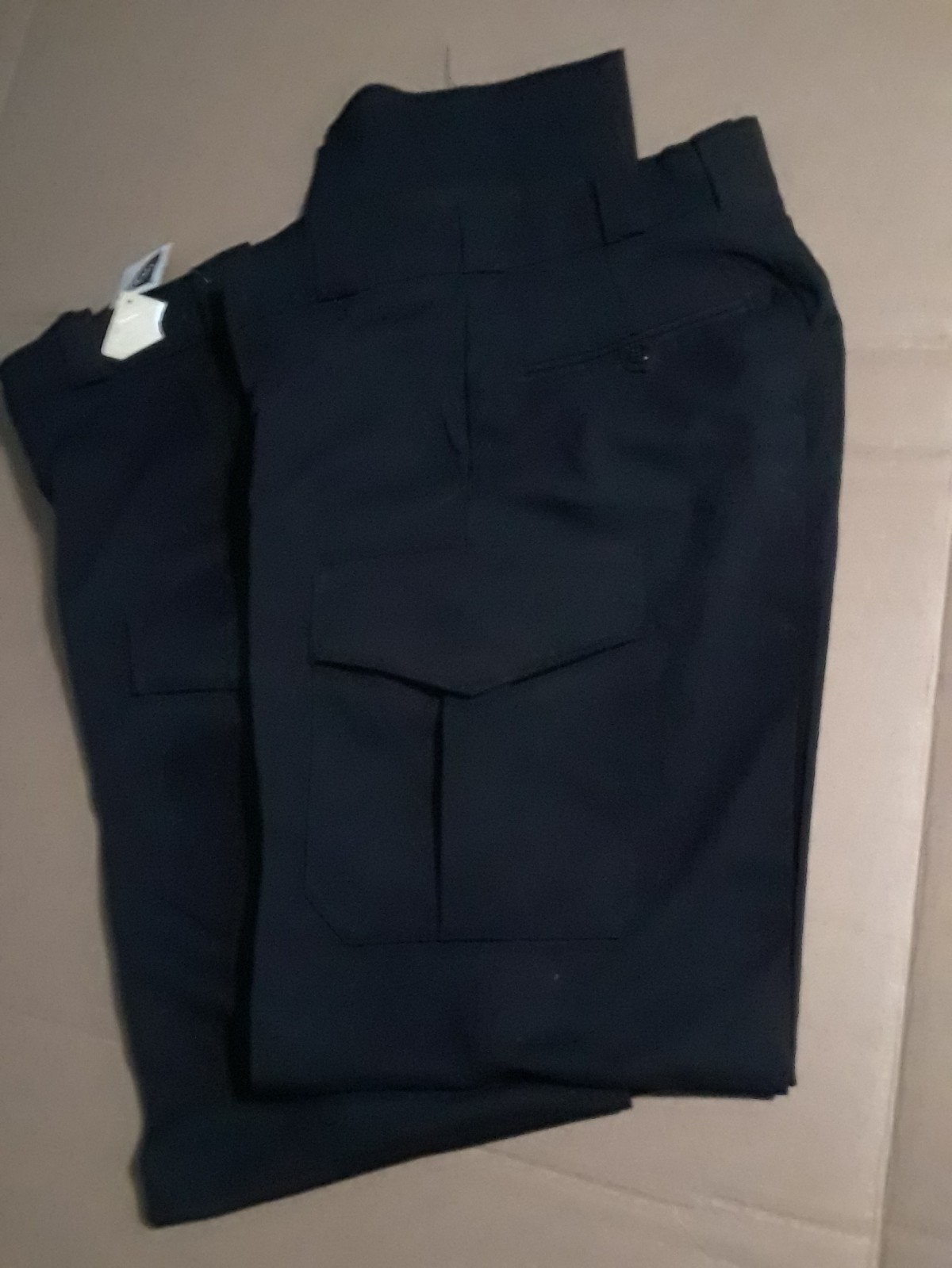 lycra dark blue cargo work pants size 28 reg lot of 2 up to 36 long new
