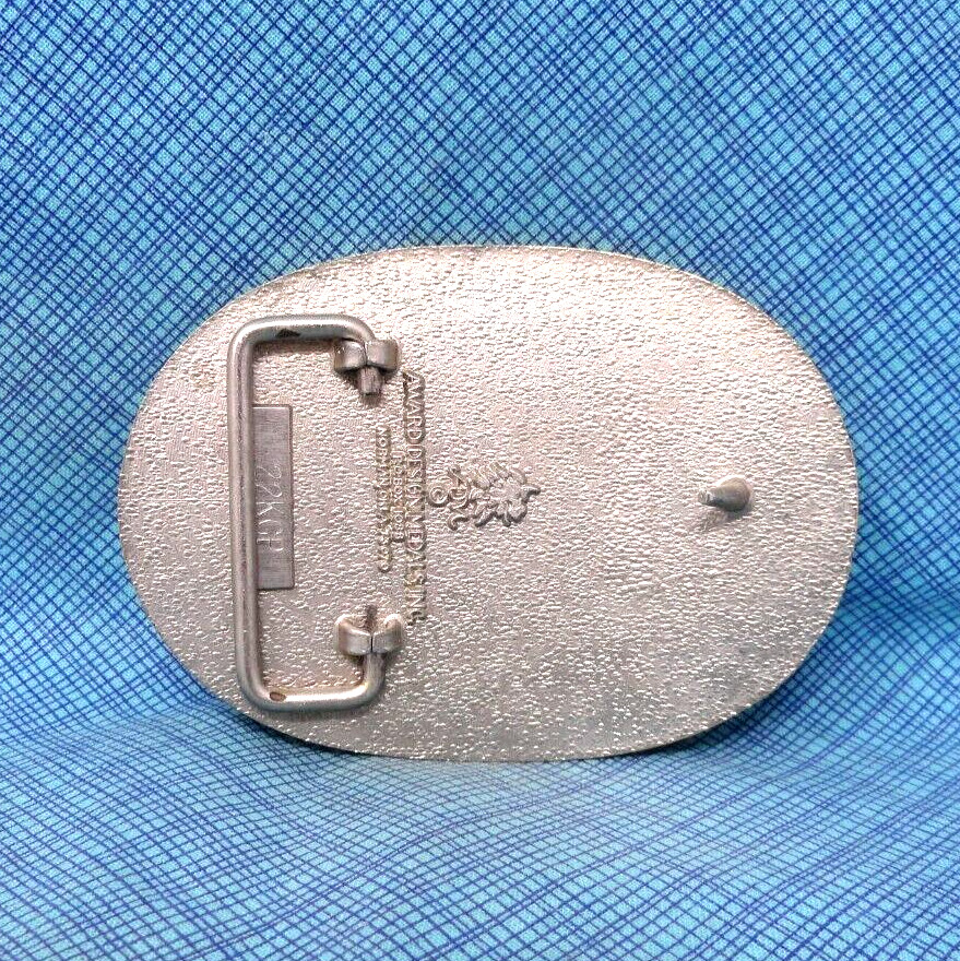 T Belt Buckle Western Initial T Monogram 22KGP Vtg Award Design Medals .NOX743