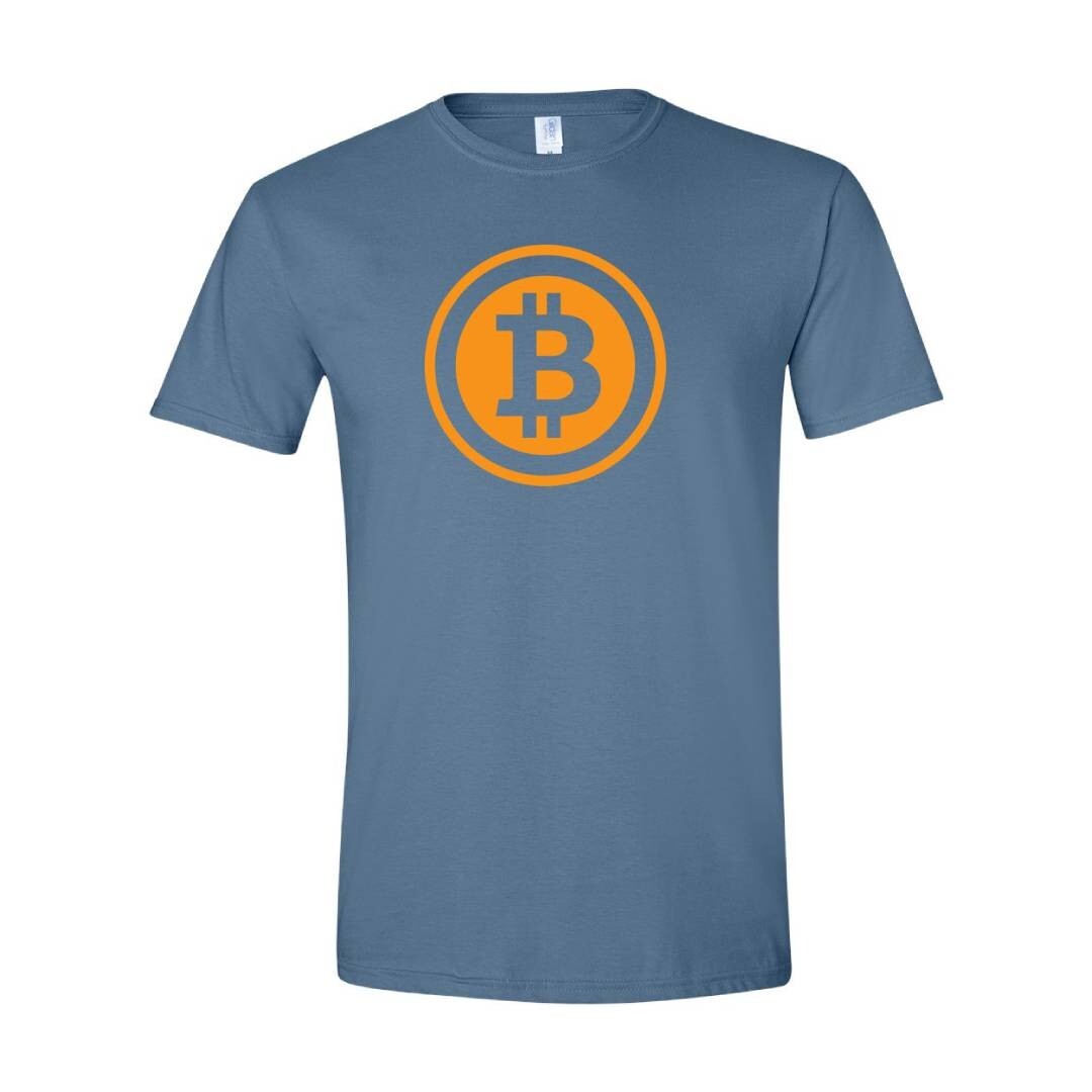 Bitcoin Logo Crypto Symbol Tshirt Cryptocurrency Tee Print DTF T-Shirt S/5XL