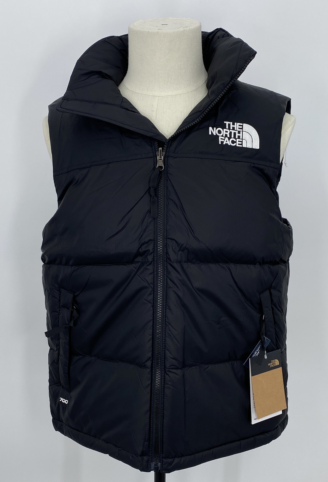 The North Face Mens Puffer Vest Black Size S 1996 Retro Nuptse Down Insulated