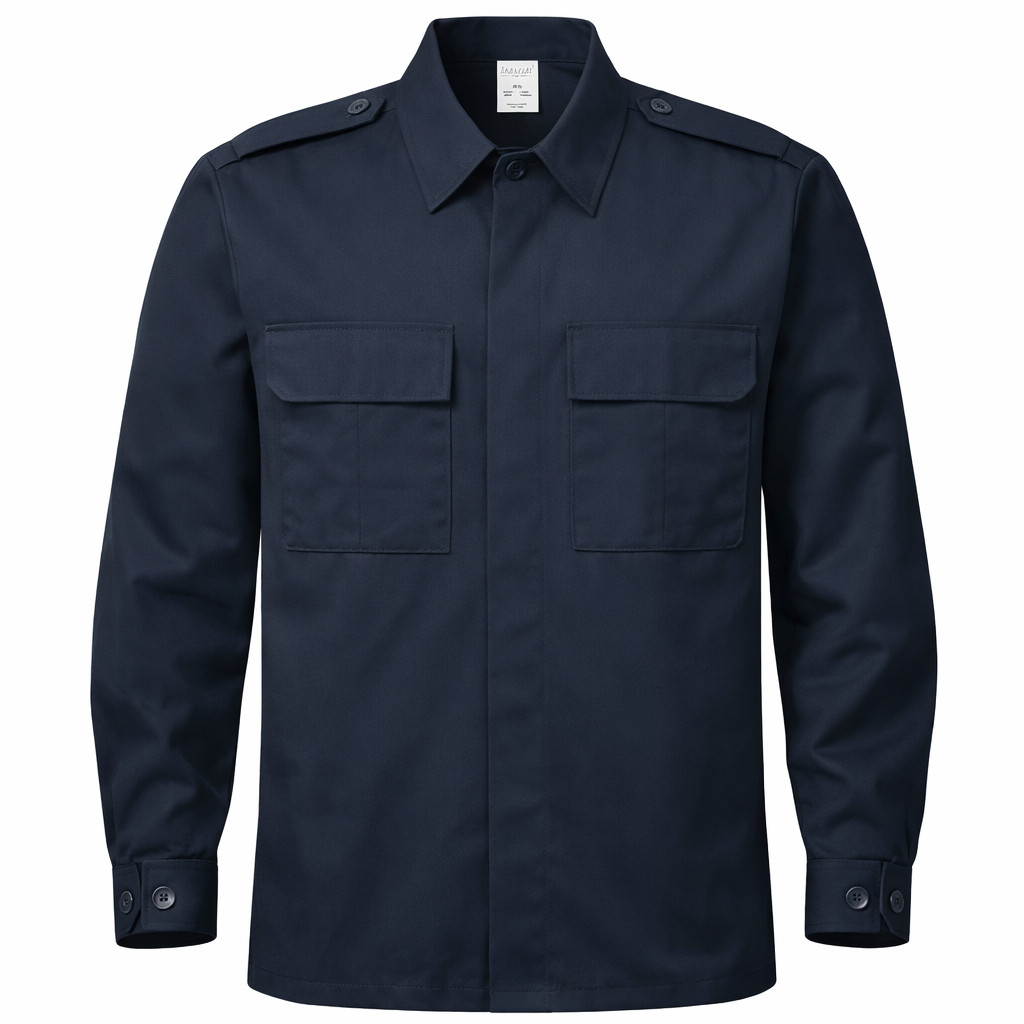 ⭕️ TACTICAL BDU DARK NAVY RIPSTOP LS SHIRT MILITARY WORKWEAR M SUPERIOR UNIFORM