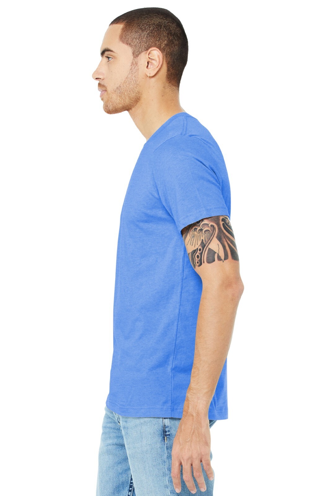 BELLA+CANVAS BC3001CVC Unisex Short Sleeve Heather CVC Crew Neck Stylish T-Shirt