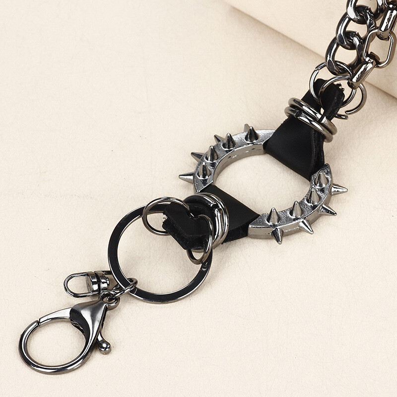 23″ Strong Leash Thick Wallet Key Chain Biker Trucker Jean Keychain 2 Layers