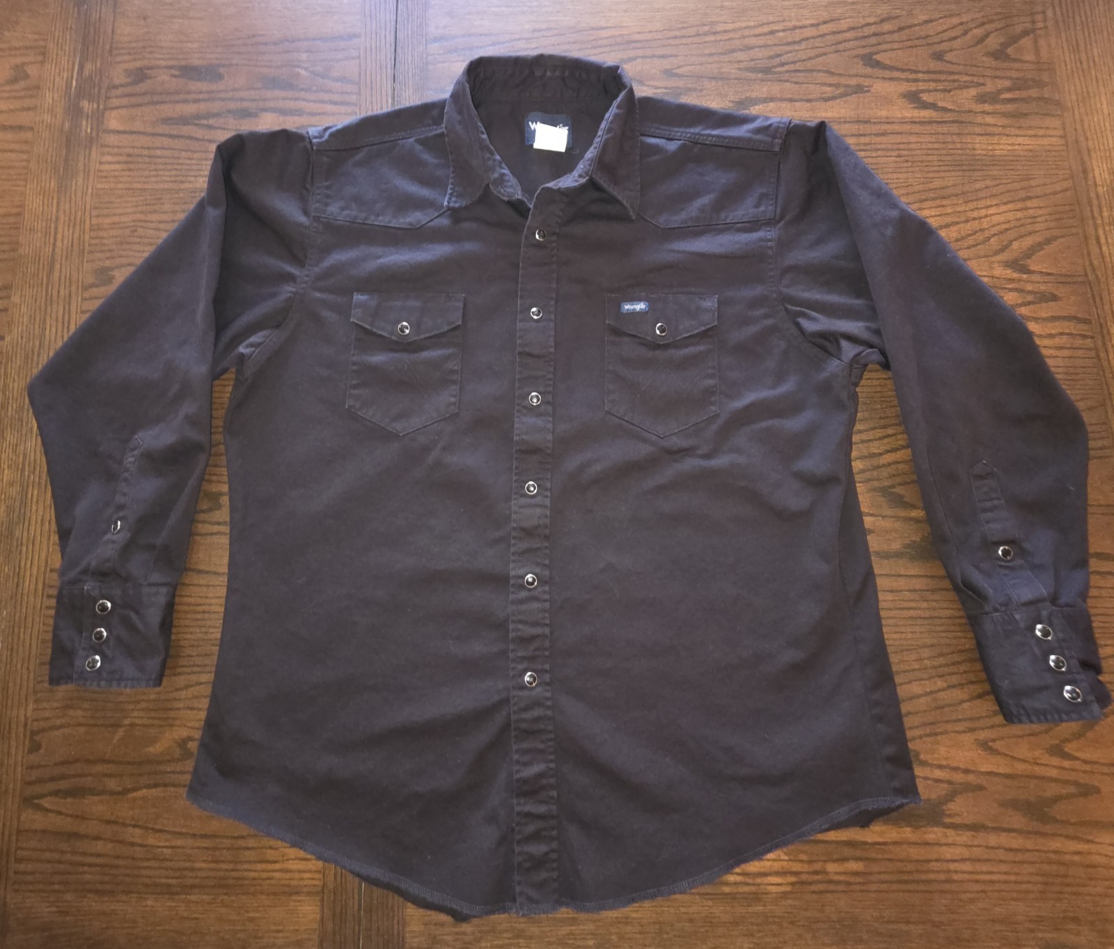 Wrangler Black Pearl Snap Long Sleeve XL Shirt