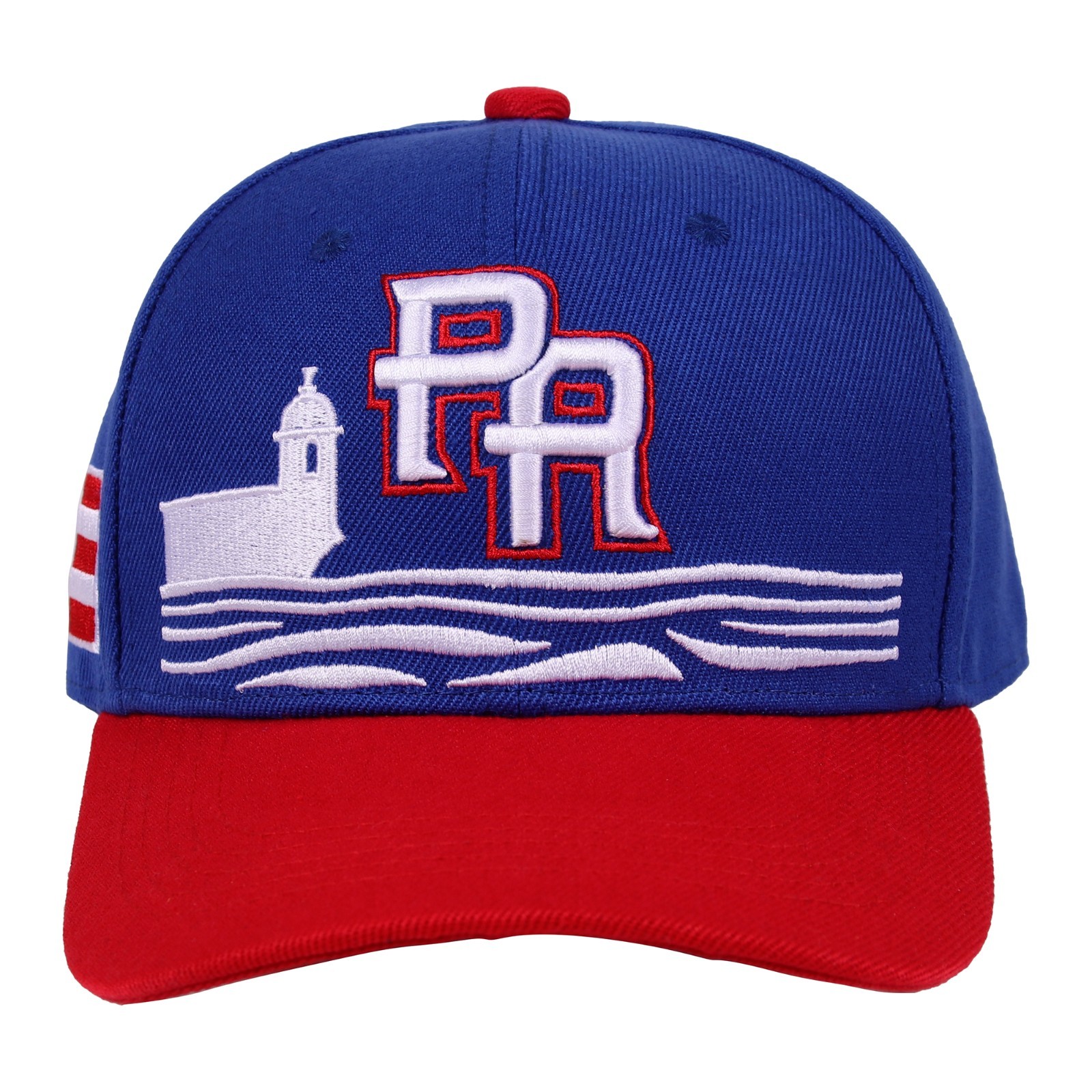PR 3D Embroidered Baseball Cap Puerto Rico Flag Soft Crown Cotton Snapback Hat