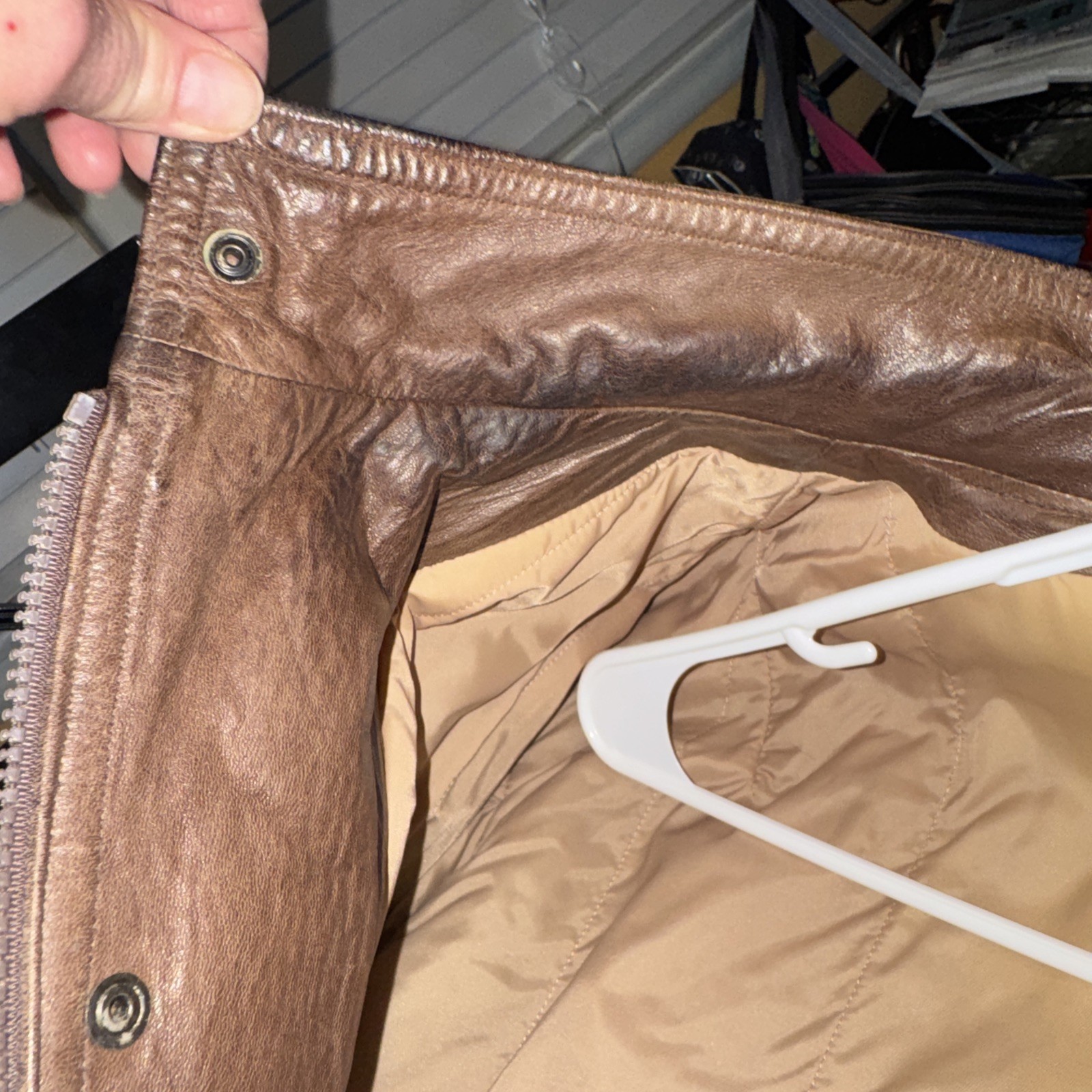 Vintage Segura 1970s Men’s EU40 US48 Brown Leather Well Loved Bomber Jacket-