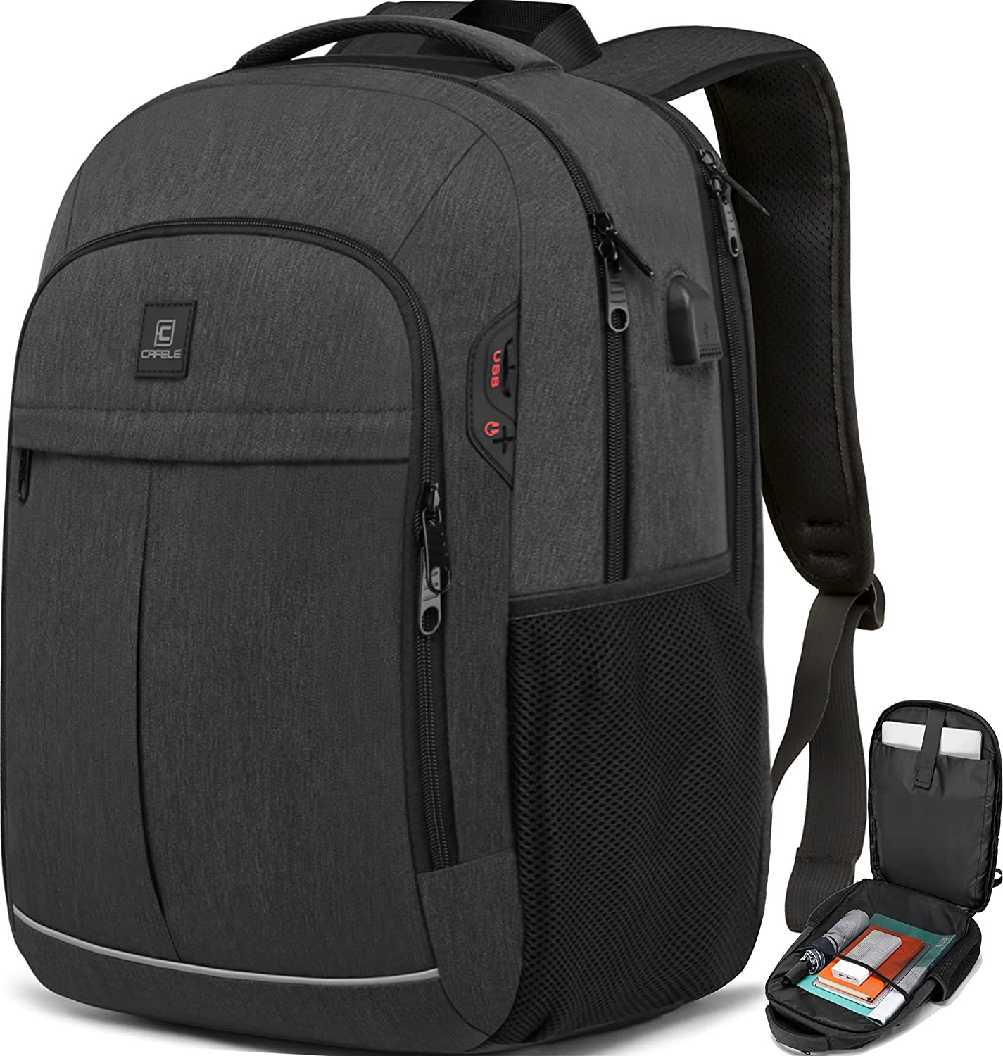 17.3 Inch Laptop Backpack, School Backpack,Large TSA Travel Carry on Backpack,Co