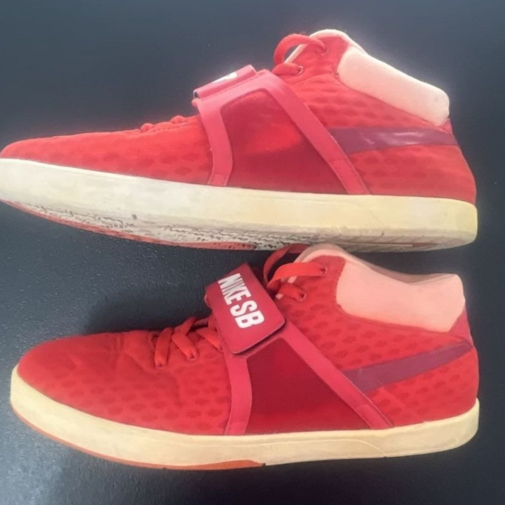 Nike SB Eric Koston Mid R/R Red Sneakers Shoes 654146-661