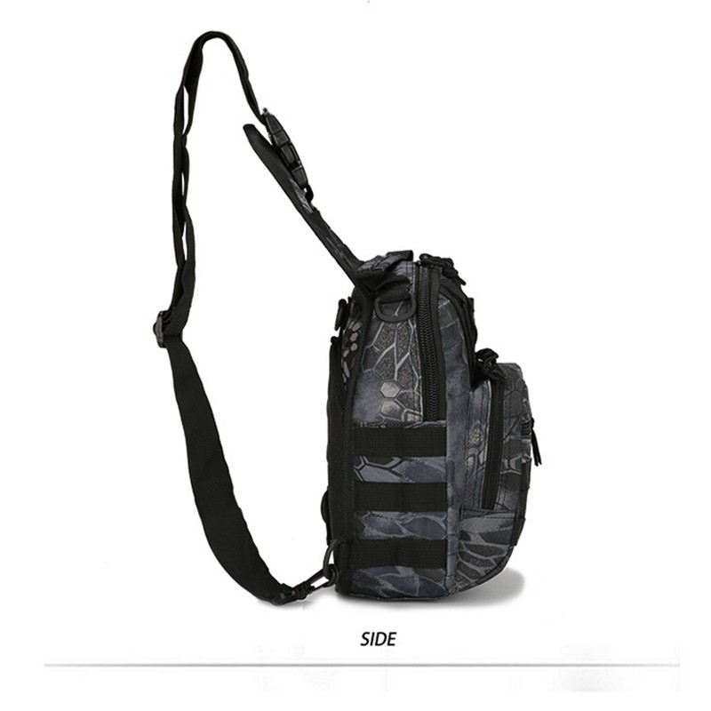 Tactical Shoulder Bag 800D Waterproof Oxford Small Chest Bag Outdoor Sports