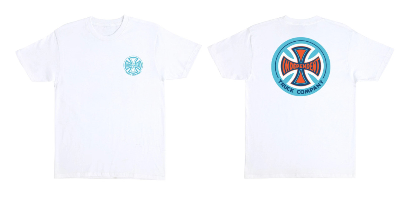 Independent Truck Co Legacy White Streetwear Graphic Tee Mens Skate Reprint