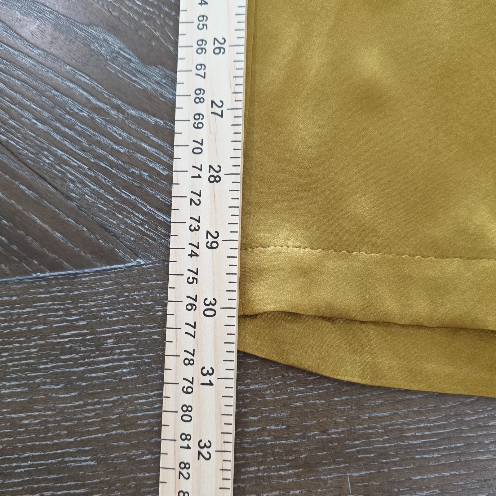 Quince 100% Washable Silk Drawstring Wide Leg Pants Mineral Yellow XS Pocket