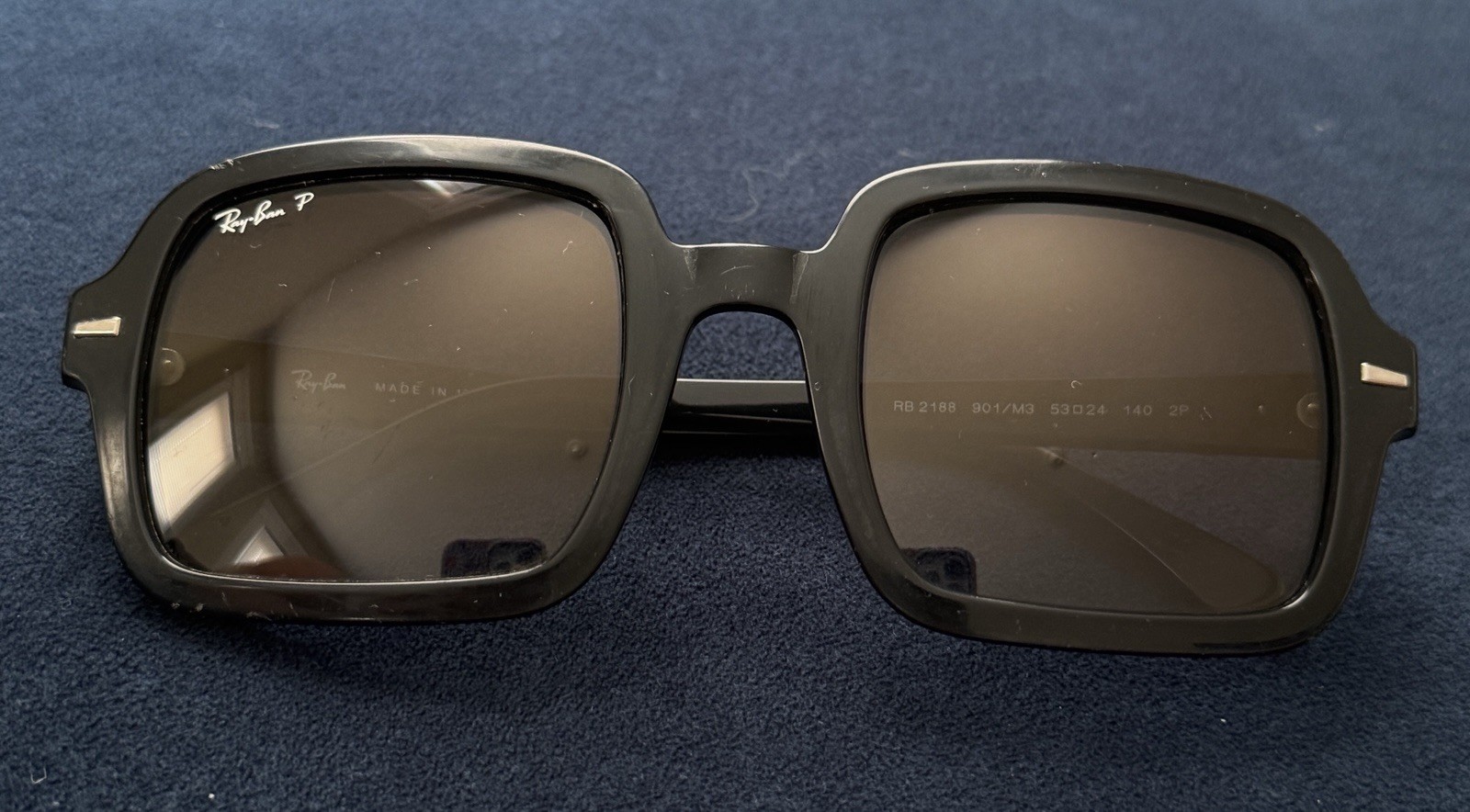 Ray-Ban RB2188 901/M3 53-24 140 2P Made In Italy Polarized