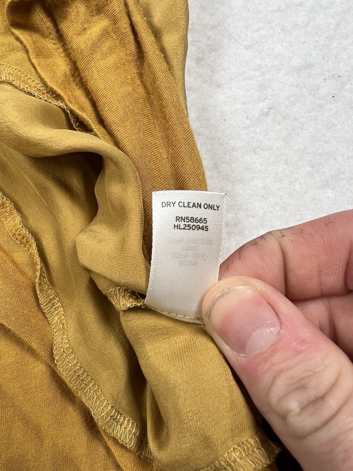 Trouvé Asymmetric Silk Down Neck Tank Size S