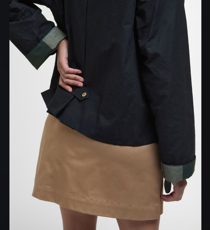 BARBOUR CATLIN SHOWERPROOF JACKET in Black MSRP$390 British Chic