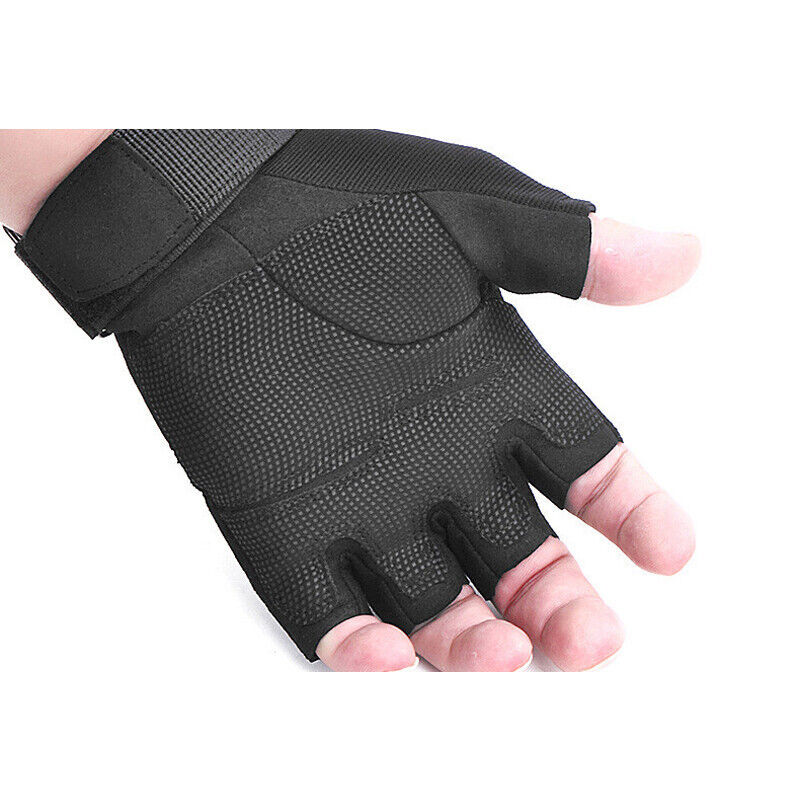 Tactical Half Finger Gloves Men’s Army Military Combat Outdoor Sports Fingerless