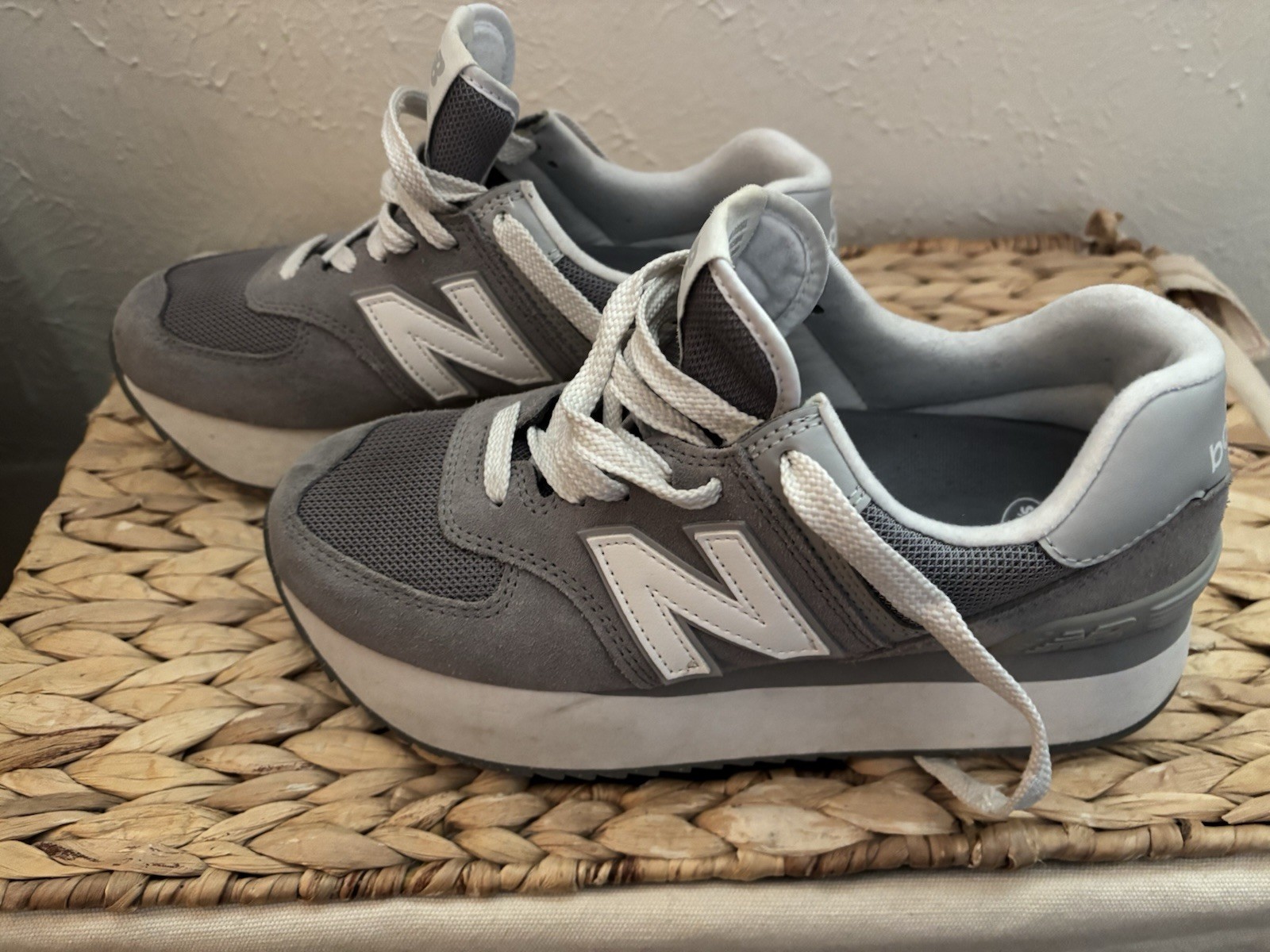 New Balance 574+ Women’s Platform Sneakers 8.5