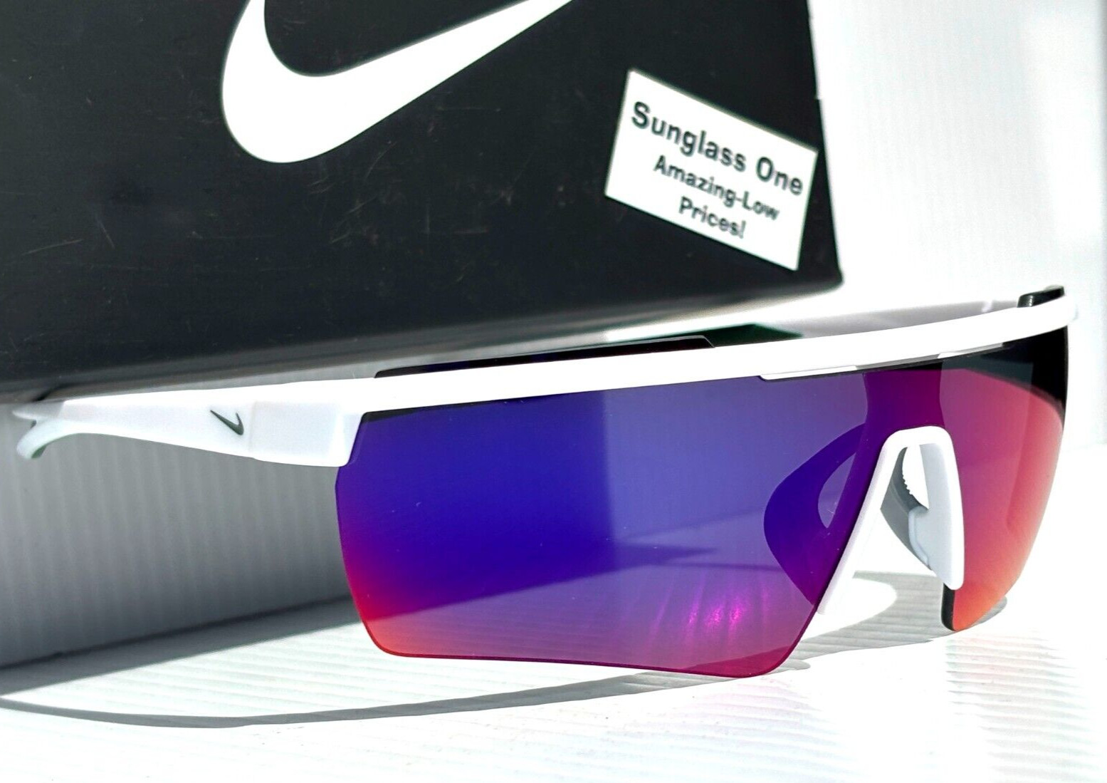 Nike WINDSHIELD ELITE 20 White Gorge Green Frame Field Tint Sunglass CW1167 105
