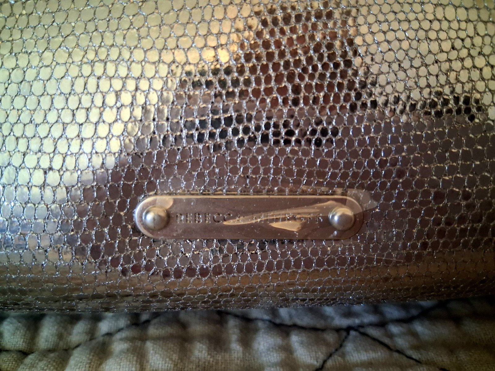 ✨ NWT Rebecca Minkoff Madeleine Mini Leather Handheld Bag – Silver | MSRP $198 ✨