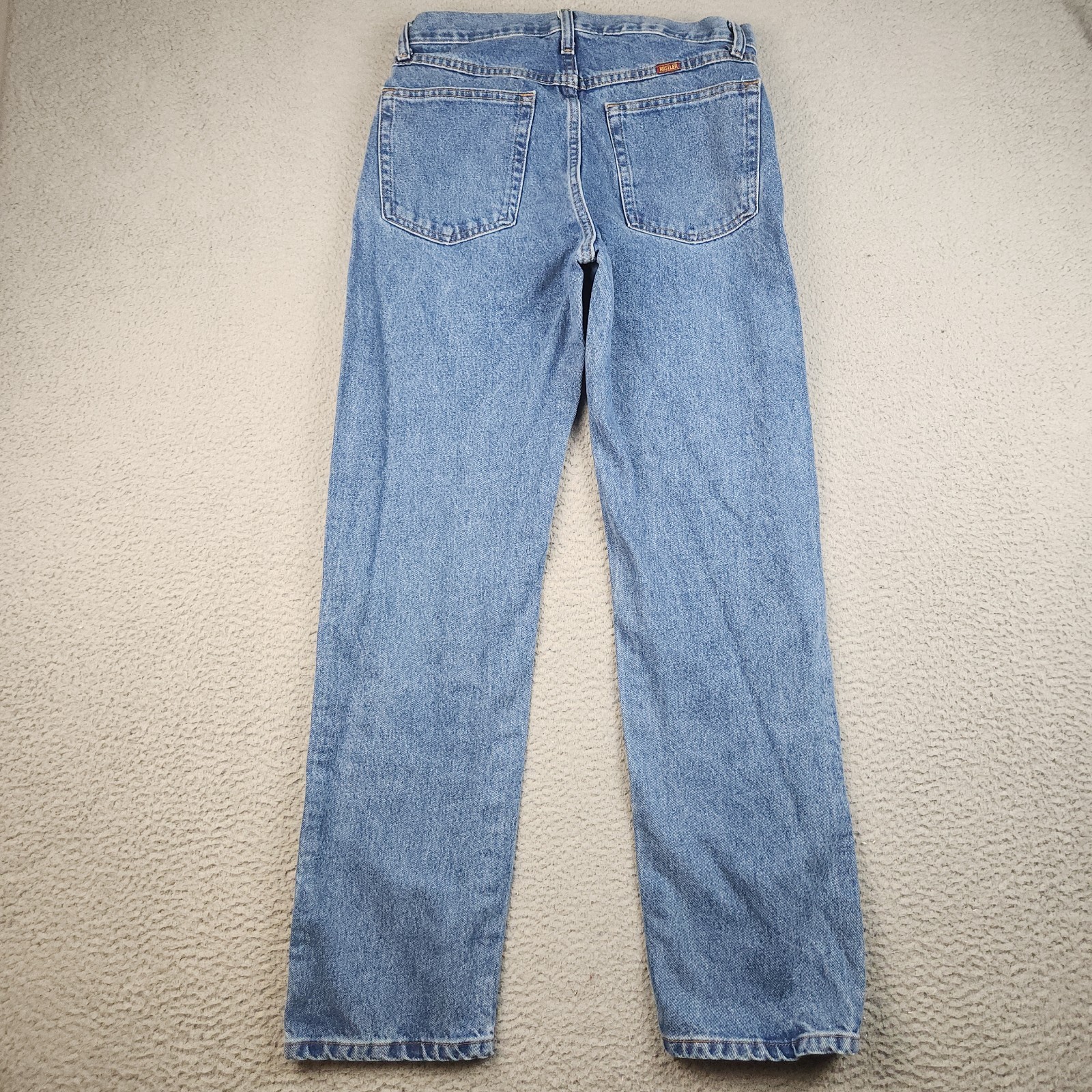 Mens Workwear Blue Jeans Denim 32×32 Cotton Classic Straight Leg Stonewash Pants