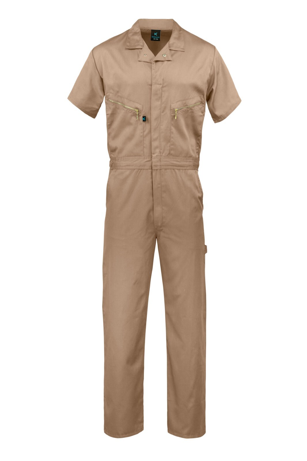 Men’s Short Sleeve Coveralls – Zippered Pockets – Work Uniform Poly-Cotton
