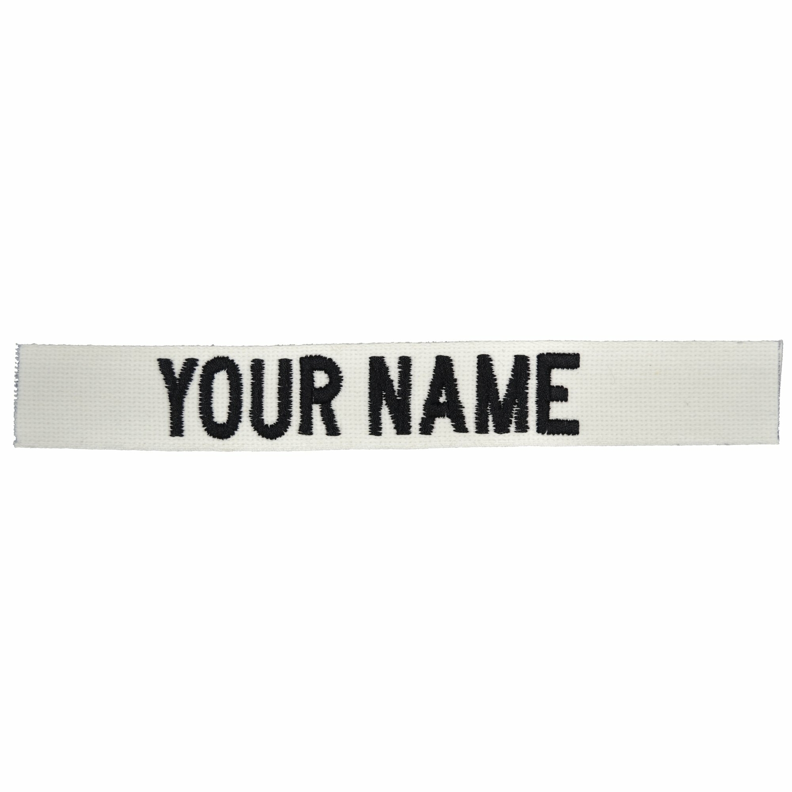 Custom Nylon/Cotton Webbing Name Tape – White
