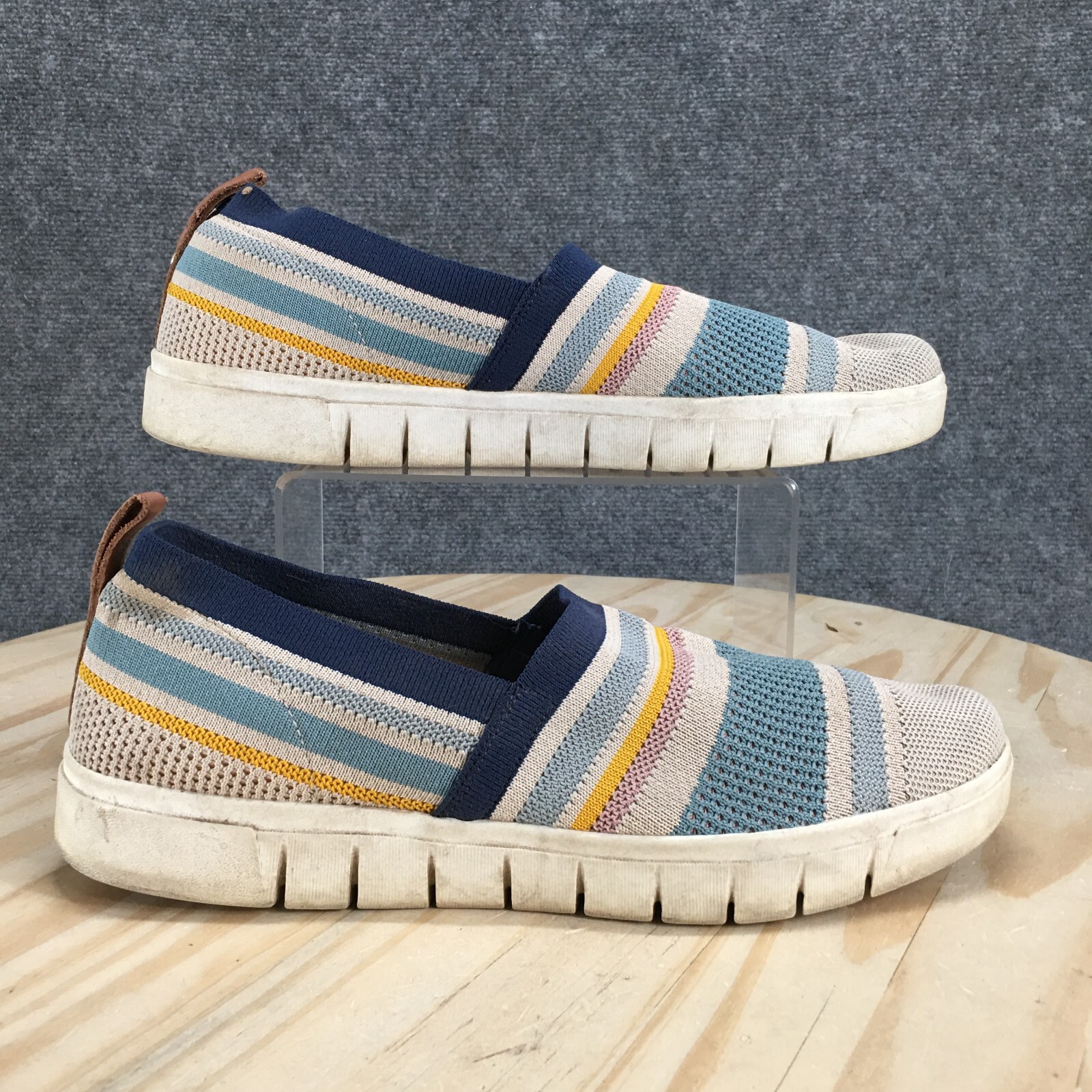 Ryka Shoes Womens 12M Hera Slip On Multicolor Knitted Fabric Stretch Comfort Low