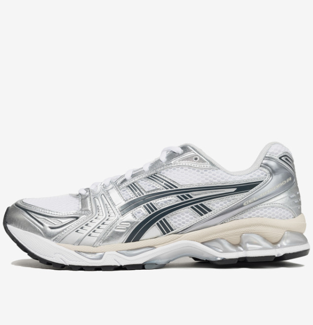 Asics Gel-Kayano 14 White Graphite Grey Running Sneaker Shoes 1203A537-110