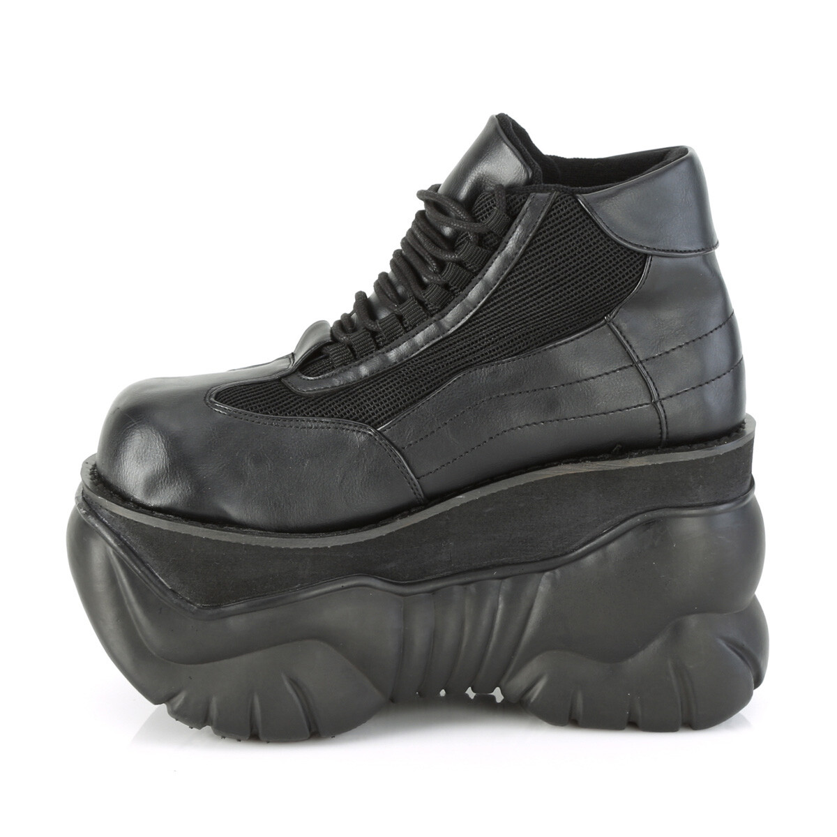 PLEASER MEN’S BLACK 4″ ACROSS VEGAN UNISEX ANKLE BOOT 5 6 7 8 9 10 11