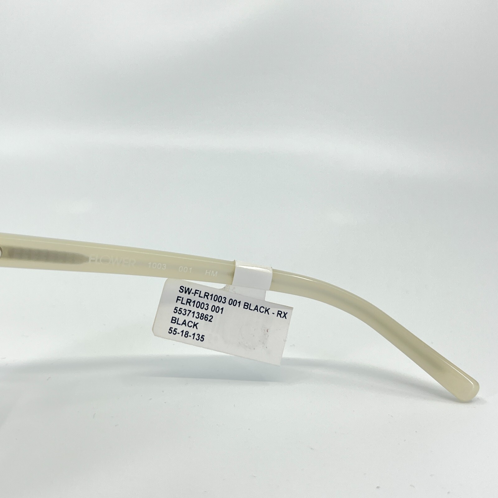 Flower FLR1003 001 Sunglasses Black Square Frames 55[]18 135