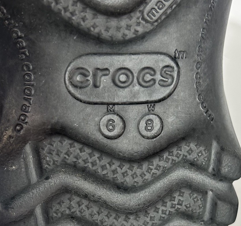 Crocs Offroad Sport Clogs Slip-on Sandals Mens 6 Womens 8 black