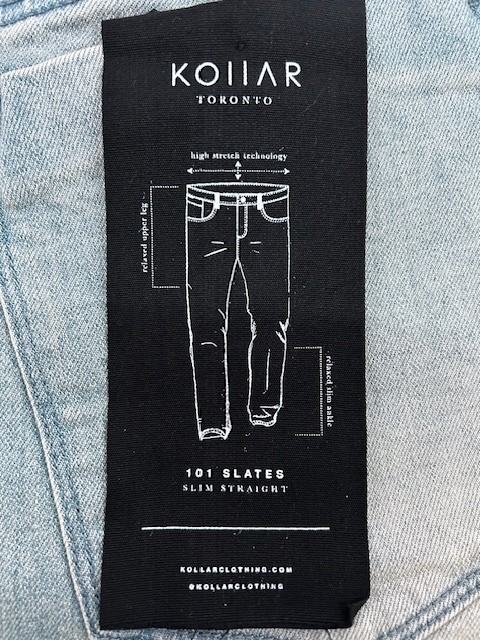 Kollar slim straight jeans men 34