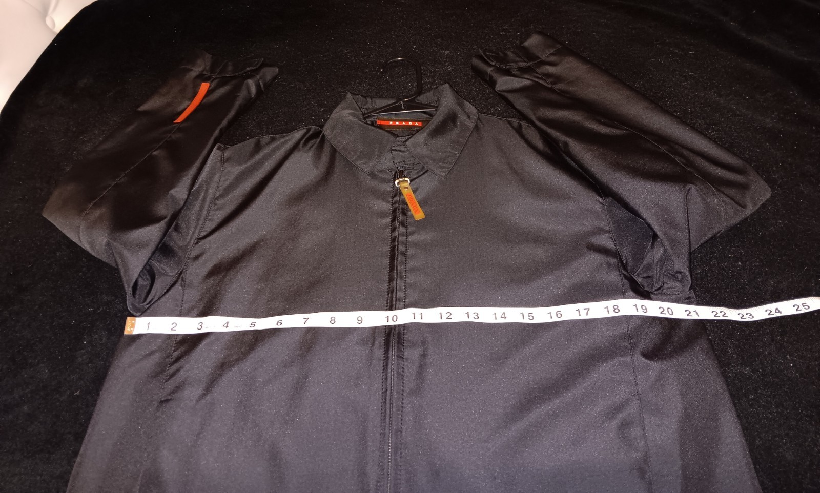 Prada Sport Vintage Polyester Zip Up Jacket Black Women’s Size L/XL