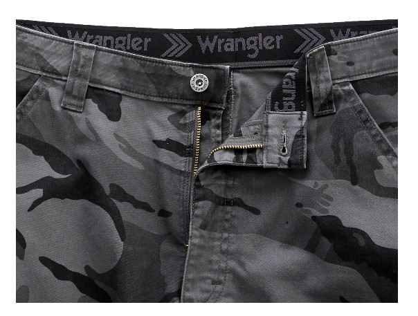 Wrangler Comfort Flex Waist Camo Cargo Pants Tech Pocket Relaxed Fit SIZES 32-46