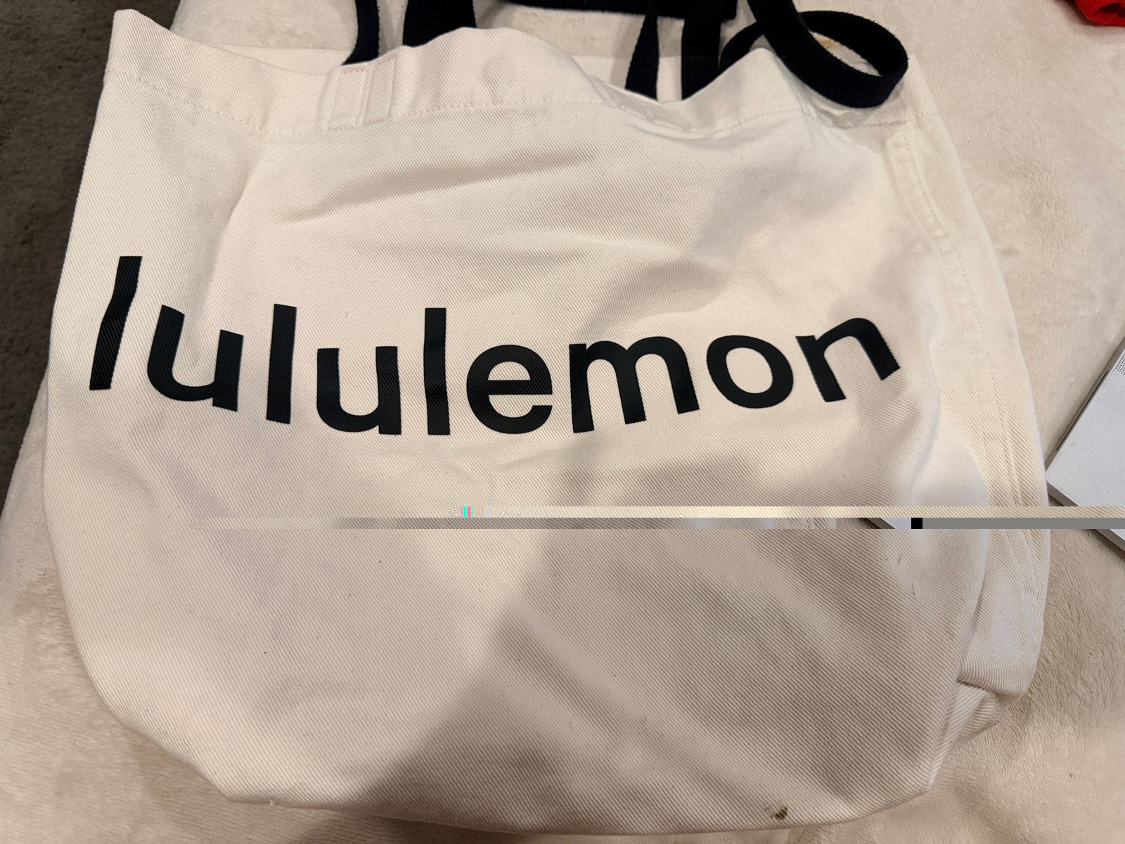 LULULEMON Cotton Double Handle Canvas Tote Shopper Bag – 17L