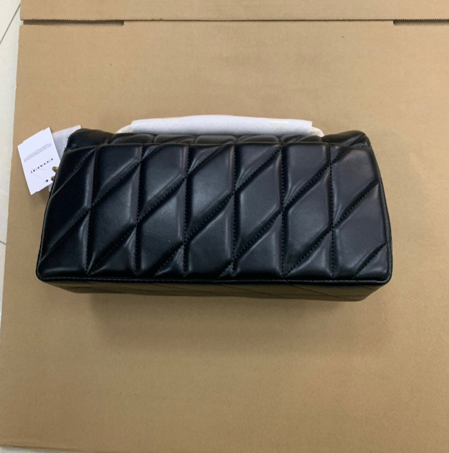 COACH Tabby Shoulder Bag 26 Quilted CP150 Brass / Black Nappa Leather Outlet New