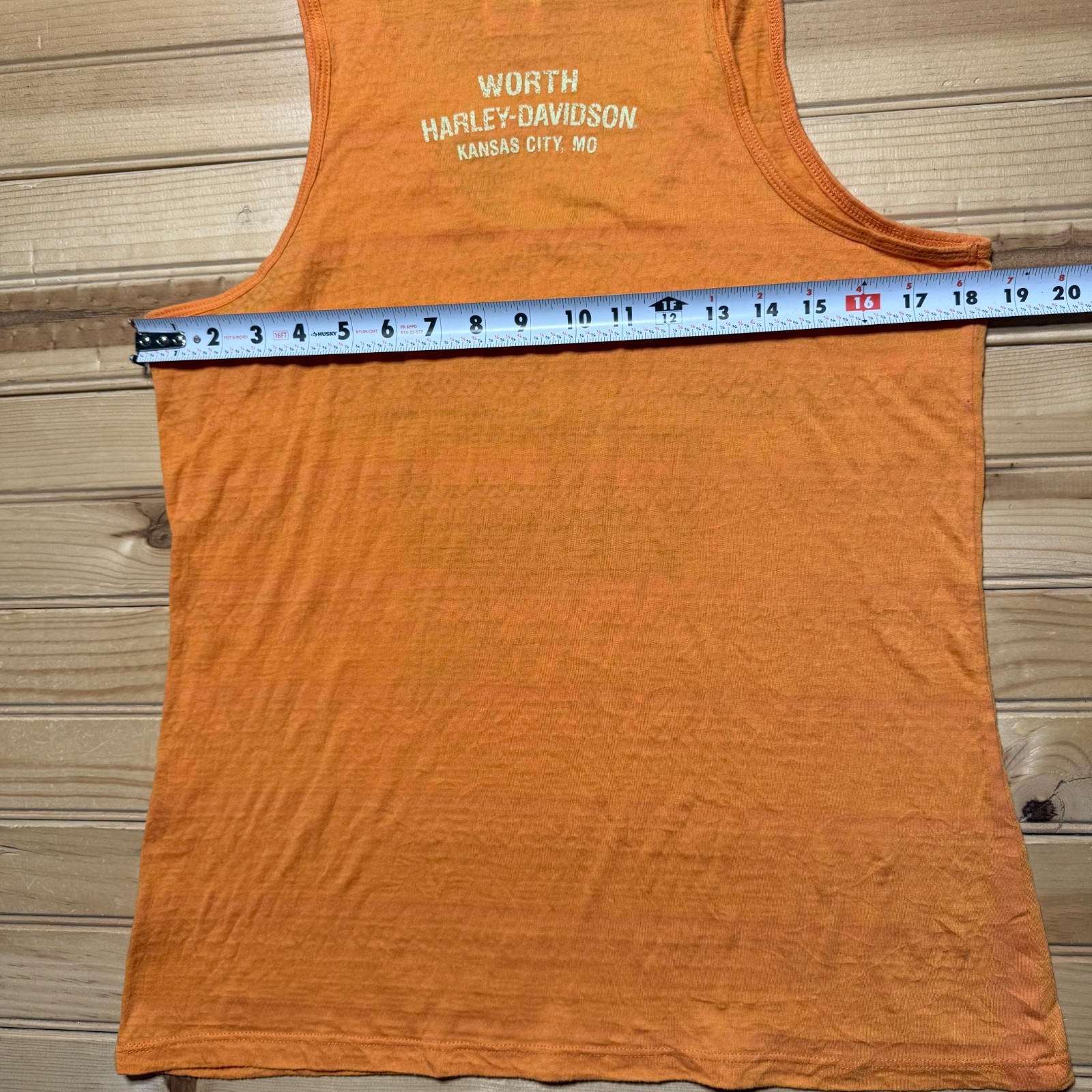 Vintage Y2K Harley Davidson Worth Kansas City Missouri Biker Tank Top Large
