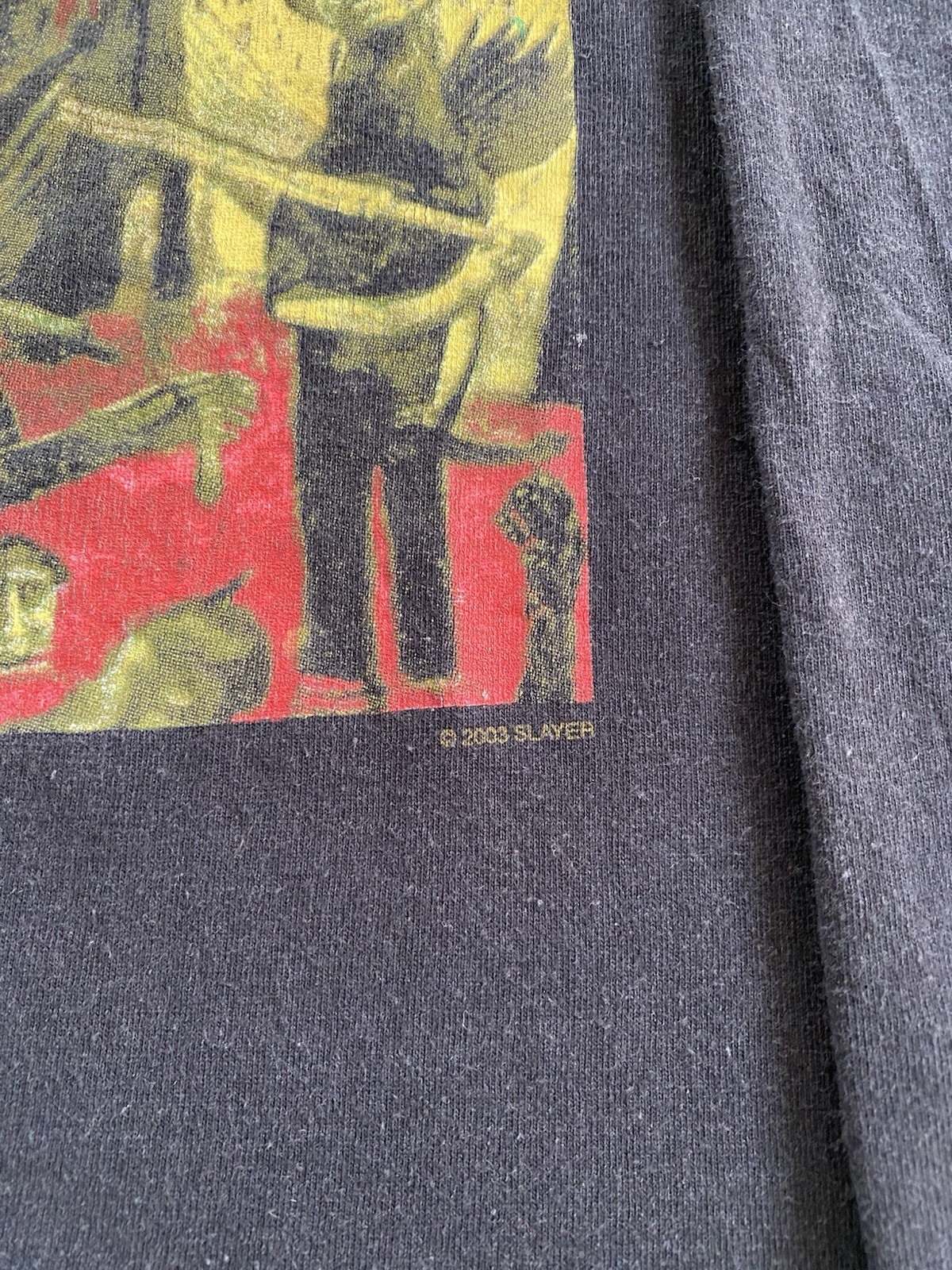 2003 Slayer Reign In Blood Vintage Black Long Sleeve T-Shirt | Size M | Metal