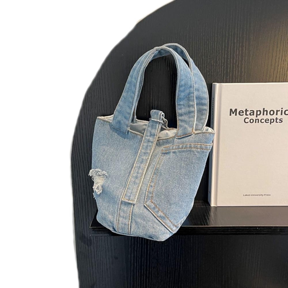 Leadigol Tote Bag Shoulder 22*12*16*12cm(8.66*4.72*6.30*4.72in), Blue