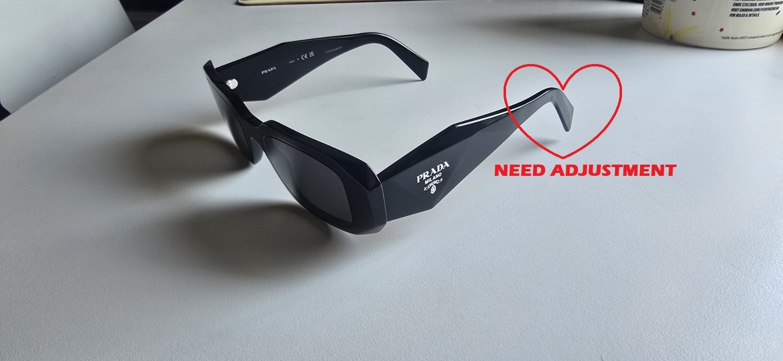🕶 PRE-OWNED PRADA PR 17WS 49✩20 1AB-5S0 145 3N SUNGLASSES 🕶