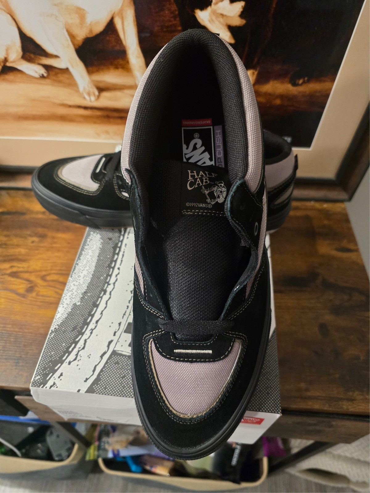 Vans Skate Half Cab Wafflecup Black Peyote VN000D9ZOUK Men’s US SIZE 10.5 NEW