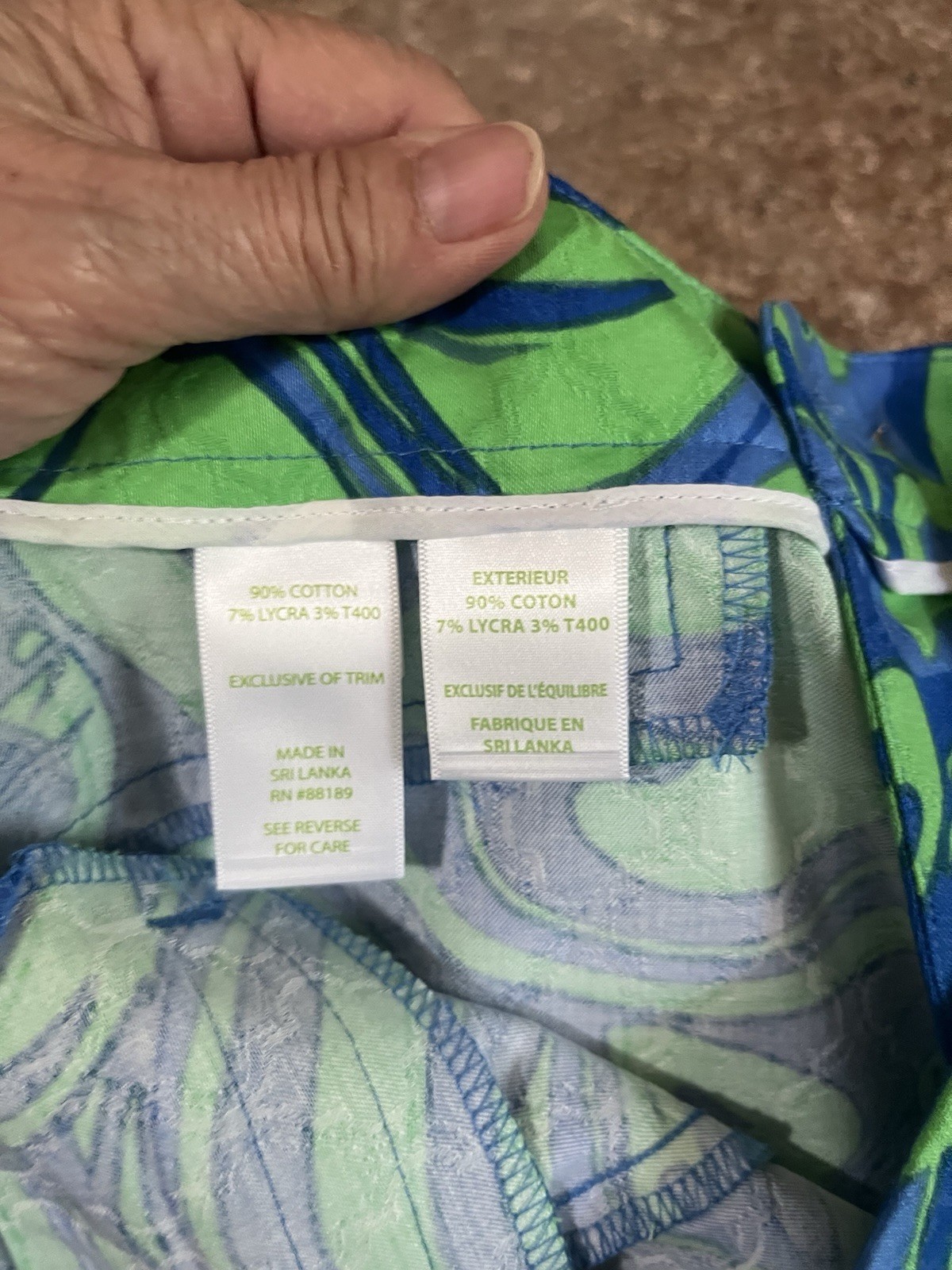 Lilly Pulitzer Kelly Ankle Pant Canopy Green I’m No Angel Swirl Disco Artsy 4