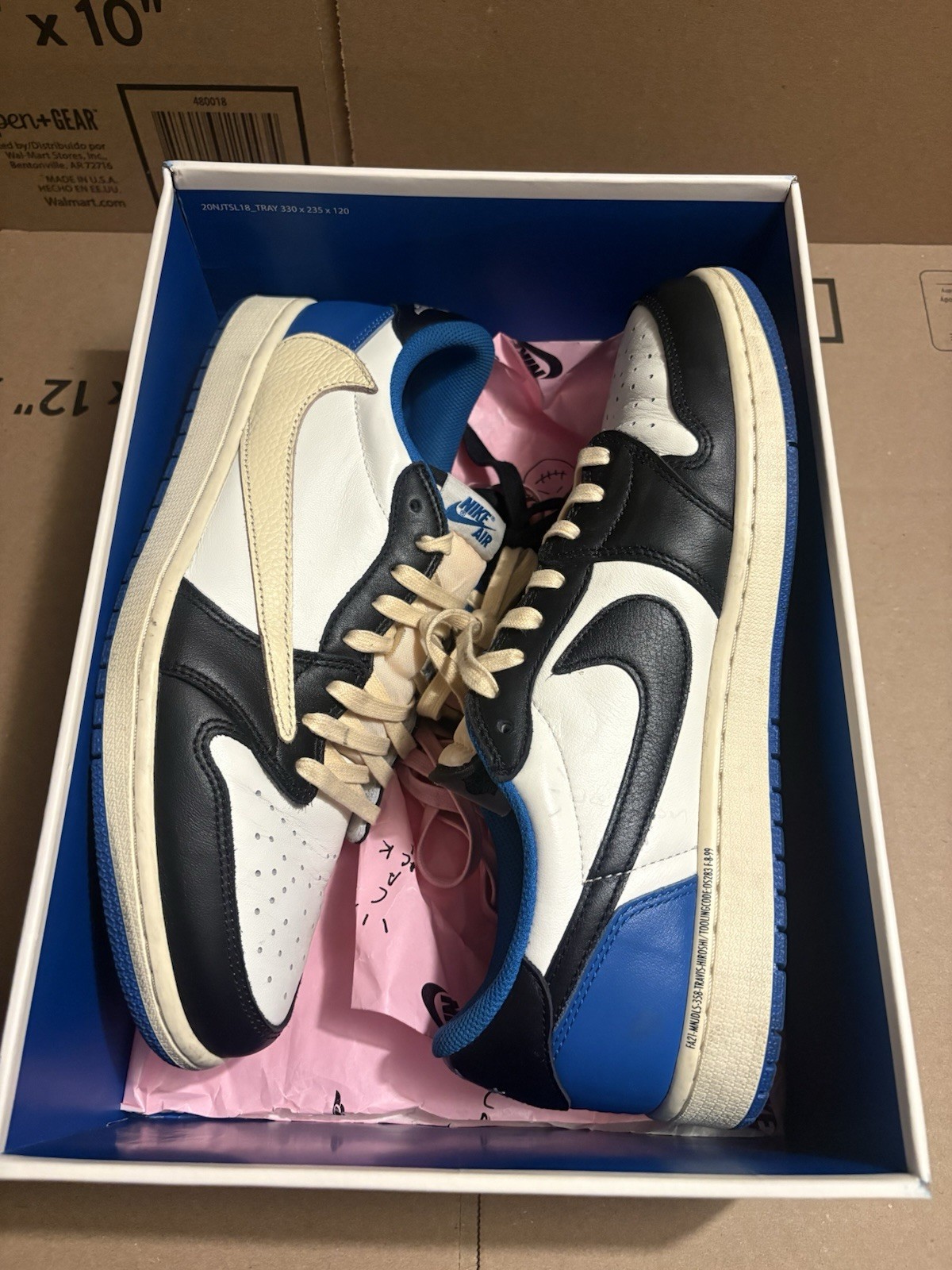 11M CLEAN Travis Scott Air Jordan 1 Low Fragment Dm7866-104