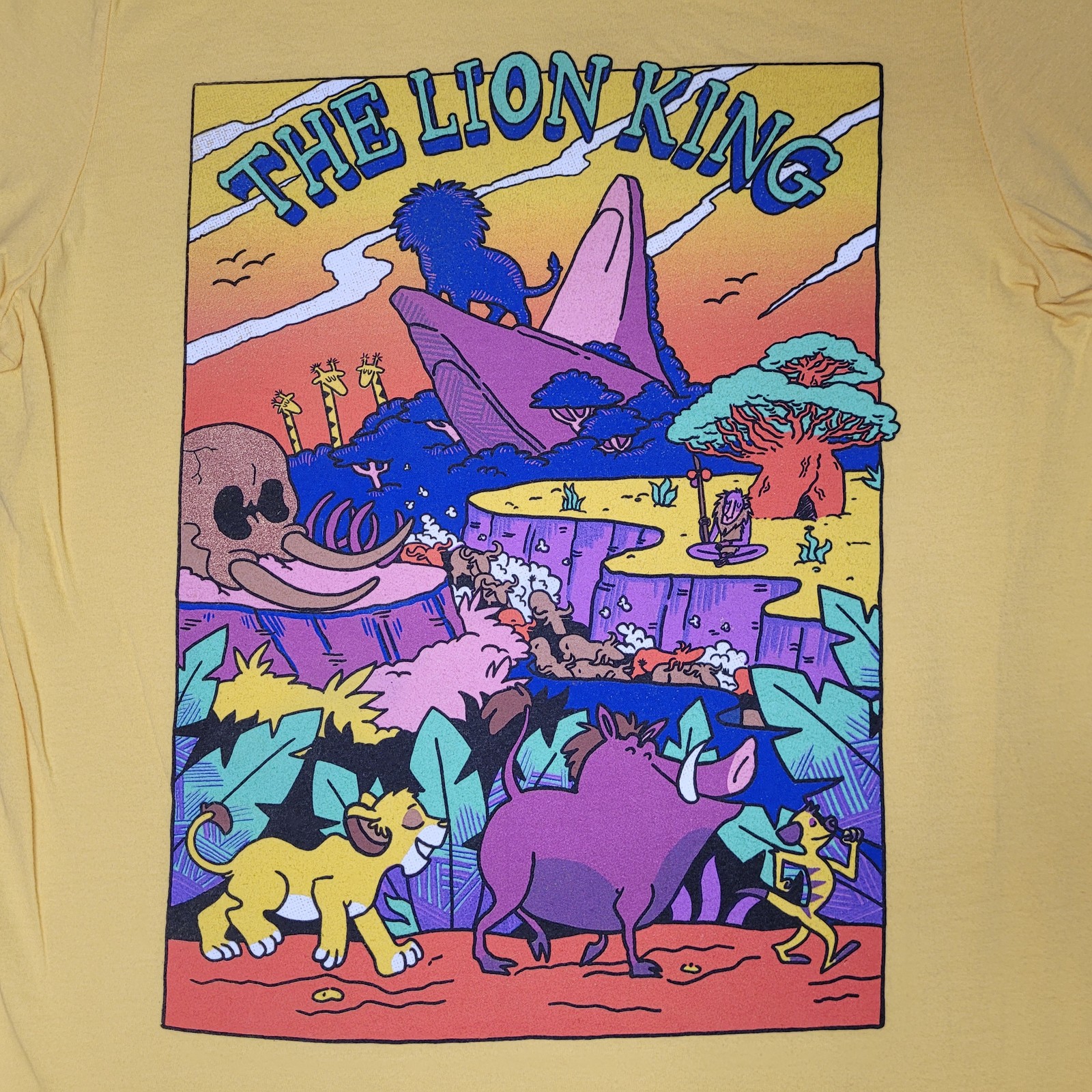 Disney Lion King Shirt Mens Small Hakuna Matata Simba Timon Pumbaa Graphic Tee