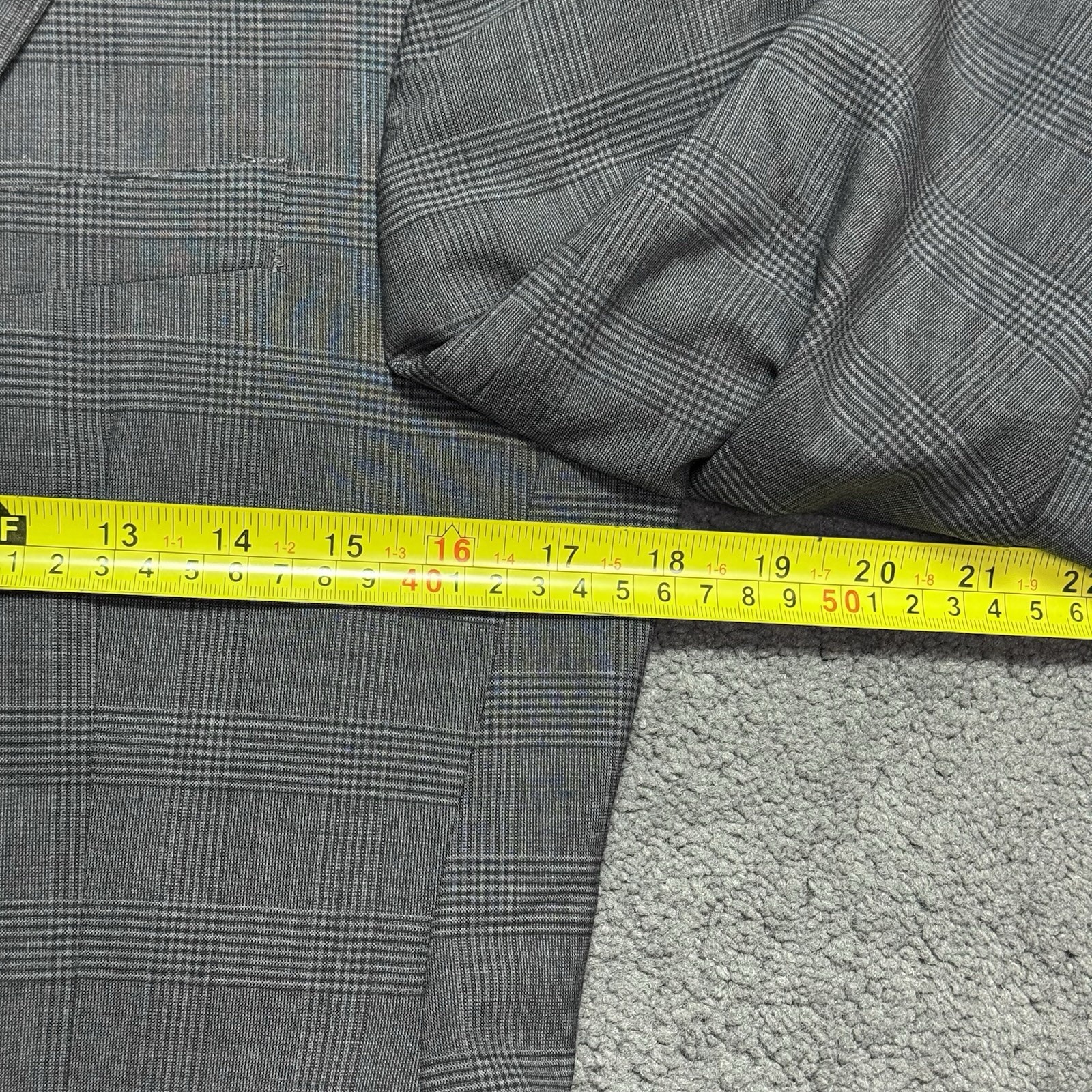 Todd Snyder Mayfair Fit Wool Glen Plaid Sport Coat Blazer Gray 36S Made USA